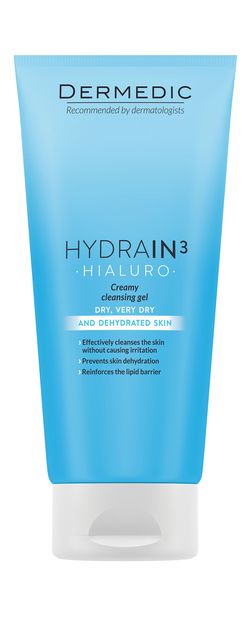 Dermedic Hydrain3 Hialuro krémový mycí gel 200 ml