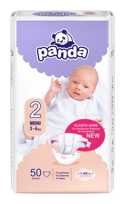 Panda Mini vel. 2 3-6 kg dětské pleny 50 ks