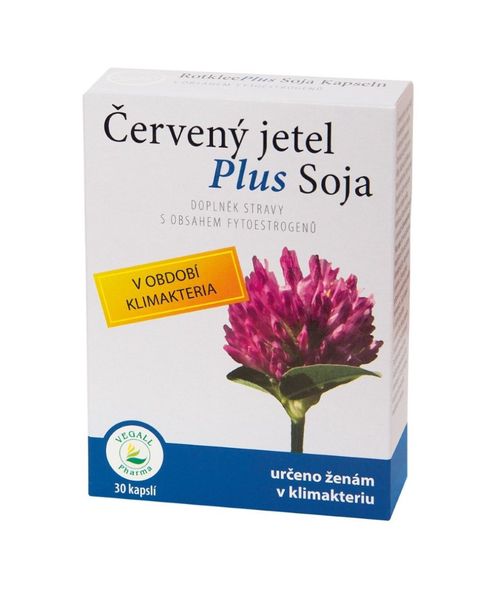 Vegall Pharma Červený jetel Plus Soja 30 kapslí