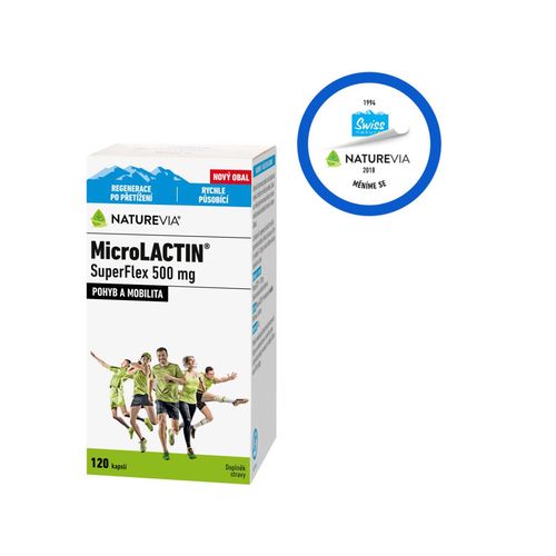 Swiss NatureVia MicroLACTIN SuperFlex 500 mg 120 kapslí