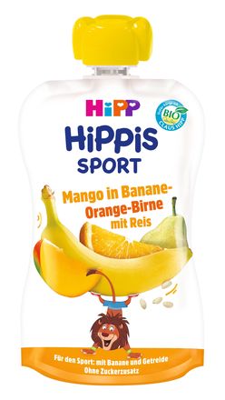 Hipp BIO Sport hruška-pomeranč-mango-banán-rýže 120 g
