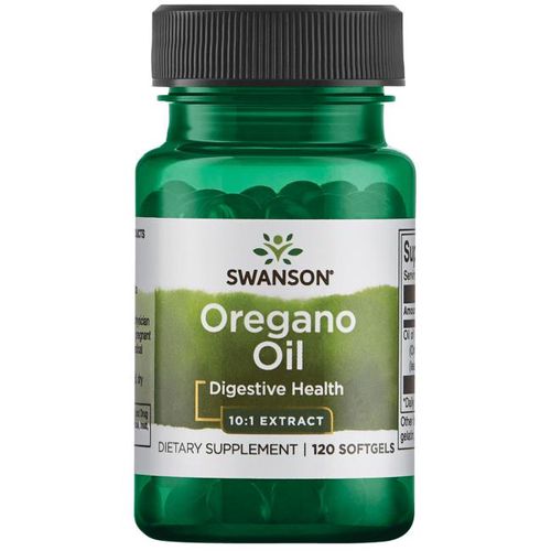 Swanson Oregano oil 10:1 (Extrakt z oregánového oleje), 150 mg, 120 softgel kapslí