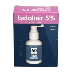 Belohair 5 % kožní roztok 60 ml