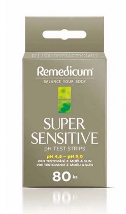 Remedicum SUPER SENSITIVE pH testovací proužky 80 ks