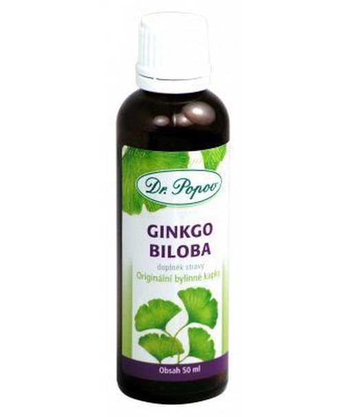 Dr. Popov Ginkgo biloba bylinné kapky 50 ml