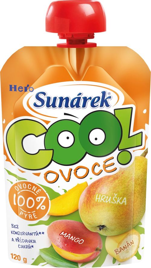 Sunárek Cool ovoce Hruška mango banán kapsička 120 g