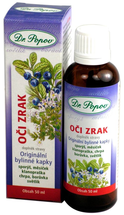 Dr. Popov Oči zrak bylinné kapky 50 ml