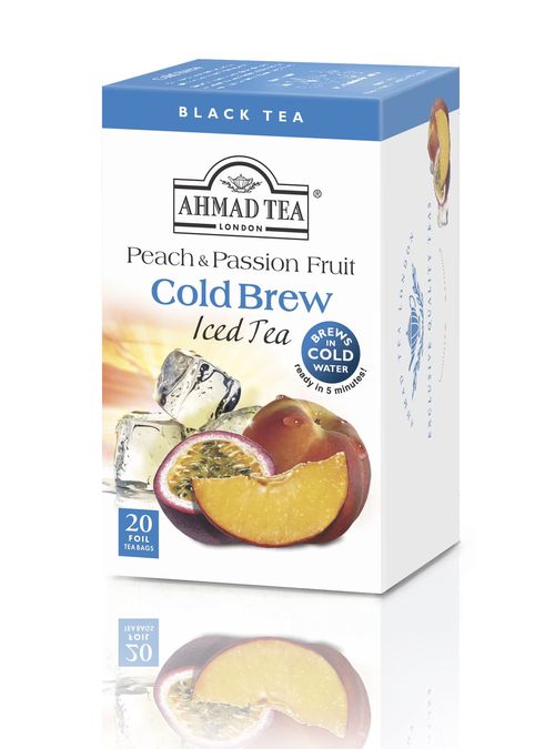 Ahmad Tea Cold Brew peach and passion fruit porcovaný čaj 20 x 2 g