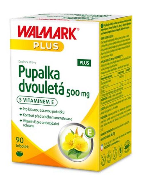 Walmark PLUS Pupalka 500 mg s vitaminem E 90 tobolek