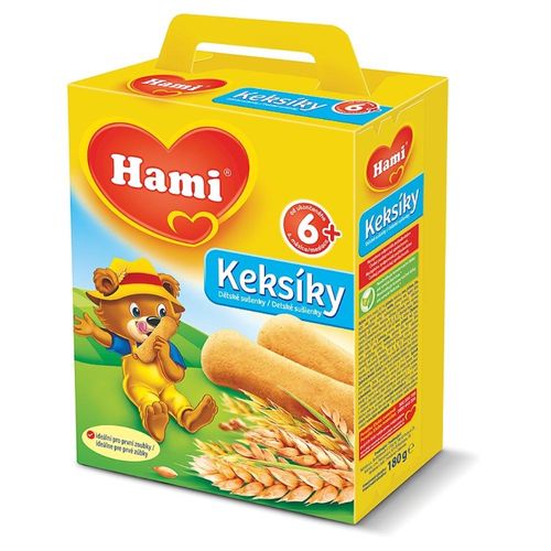 Hami Keksíky dětské sušenky 6M 180 g