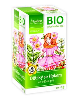 Apotheke BIO Dětský ovocný čaj se šípkem nálevové sáčky 20x 2 g