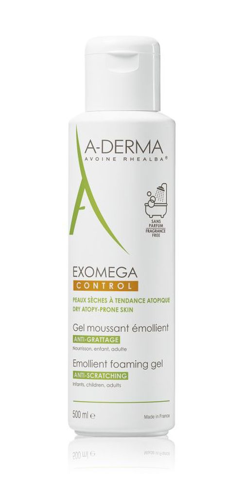 A-derma Exomega Control zvláčňující pěnivý gel 500 ml