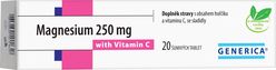 Generica Magnesium 250 mg s vitaminem C 20 šumivých tablet