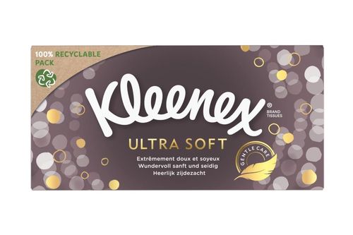 Kleenex Ultra Soft Box papírové kapesníky 64 ks