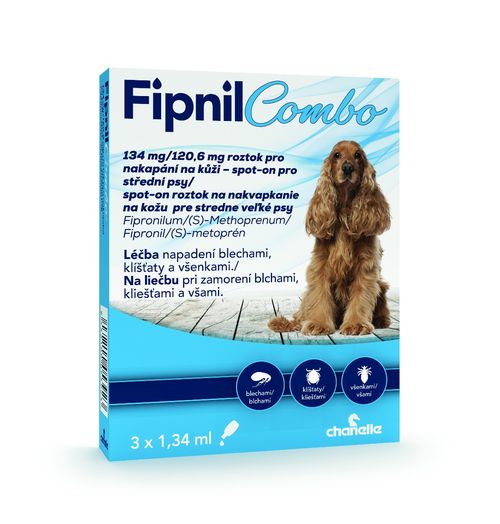 Fipnil Combo 134/120.6 mg spot-on Dog M 3x1,34