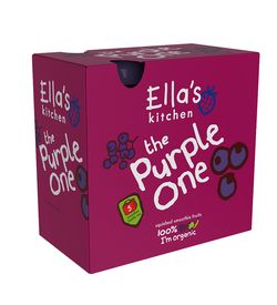 Ellas Kitchen BIO Ovocné pyré Purple One Černý rybíz kapsičky 5x90 g
