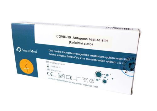 AmonMed Covid-19 Antigenní test ze slin 1 ks