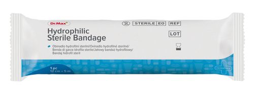 Dr.Max Hydrophilic Sterile Bandage 12 cm x 5 m 1 ks