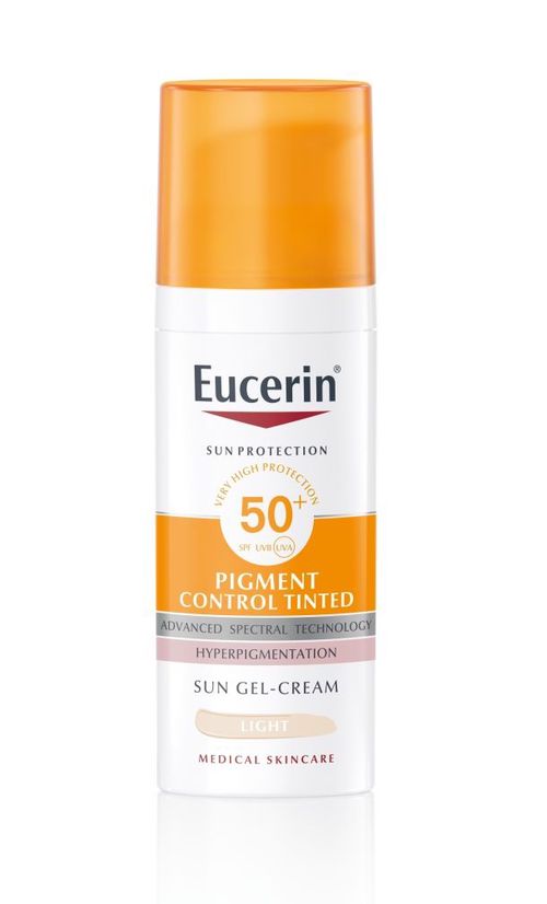 Eucerin Pigment Control Emulze na opalování na obličej s depigmentačním účinkem SPF 50+ světlá 50 ml