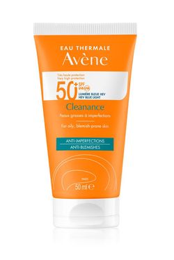 Avène Cleanance Sluneční ochrana pro citlivou pleť SPF50+ 50 ml