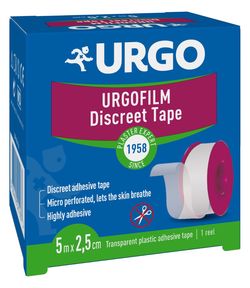 Urgo FILM 5 m x 2,5 cm transparentní fixační náplast 1 ks