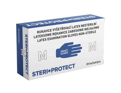 Steriwund Rukavice vyšetřovací latex s pudrem vel. M 20 ks