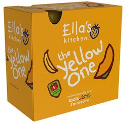 Ellas Kitchen BIO Ovocné pyré Yellow One Banán kapsičky 5x90 g
