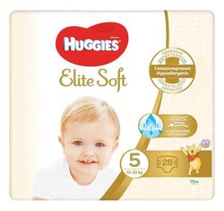 Huggies Elite Soft 5 15–22 kg dětské pleny 28 ks