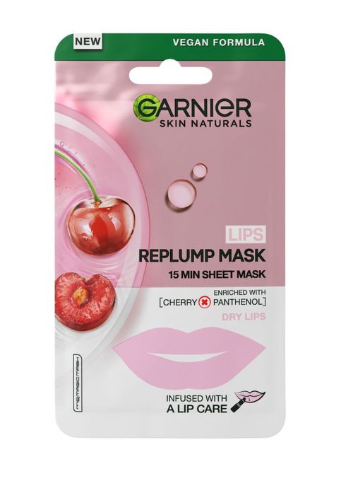 Garnier Skin Naturals vyplňujicí textilní maska na rty 5 g