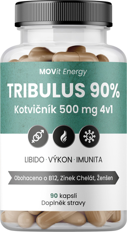 TRIBULUS 90% Kotvičník 500 mg 4v1, 90 kapslí