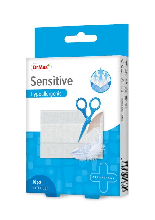 Dr.Max Sensitive Hypoallergenic 6 cm x 10 cm náplast 10 ks