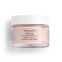 Revolution Skincare Pink Clay Detoxifying maska na obličej 50 ml