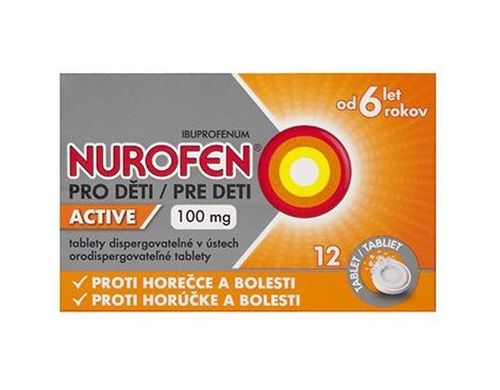 Nurofen pro děti Active 100 mg 12 tablet