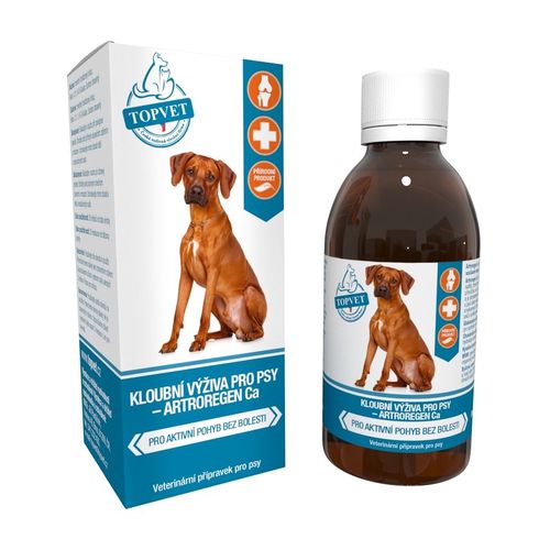 Topvet For Pets Kloubní výživa Artroregen Ca sirup pro psy 200 ml