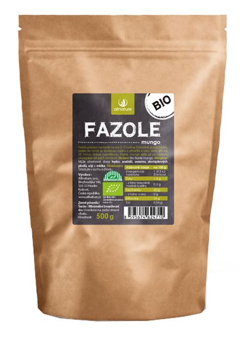 Allnature Fazole mungo BIO 500 g