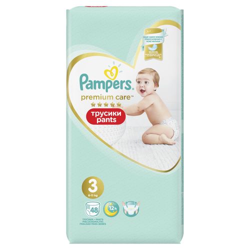 Pampers Premium Care vel. 3 Midi kalhotkové plenky 48 ks