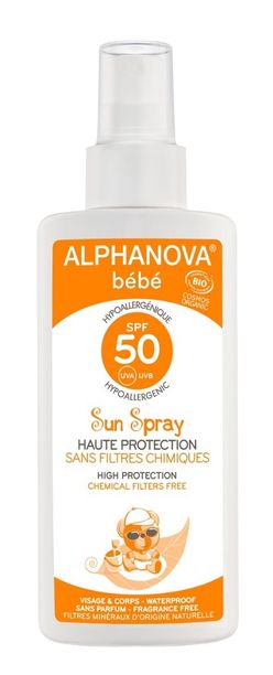 Alphanova SUN BIO Opalovací krém pro miminka SPF50 125 ml