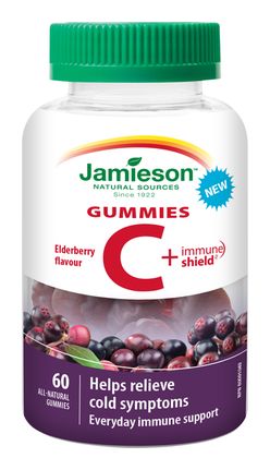 Jamieson Vitamin C + Immune Shield Gummies 60 gumových pastilek