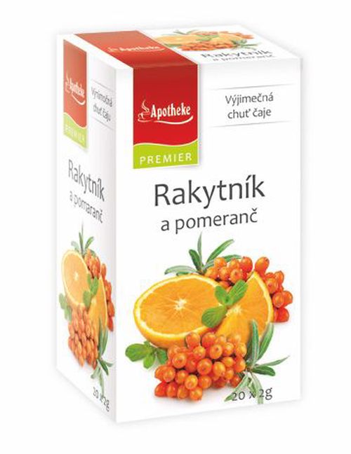 Apotheke Rakytník a pomeranč nálevové sáčky 20x2 g