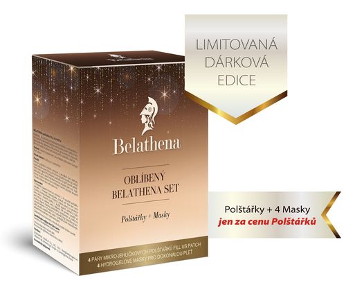Belathena oblíbený set 4 páry polštářků + 4 masky