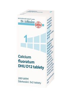 Schüsslerovy soli Calcium fluoratum DHU D12 200 tablet