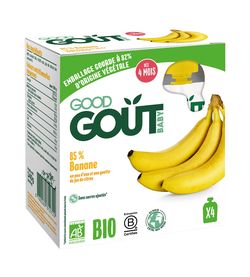 Good Gout BIO Banán 4m+ kapsička 4x85 g