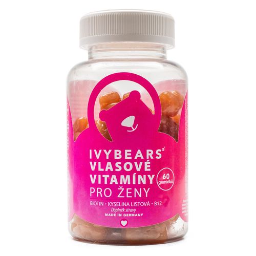 IvyBears Vlasové vitamíny pro ženy želé medvědi 60 ks