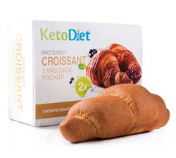 KetoDiet Proteinový croissant s máslovou příchutí 2 ks