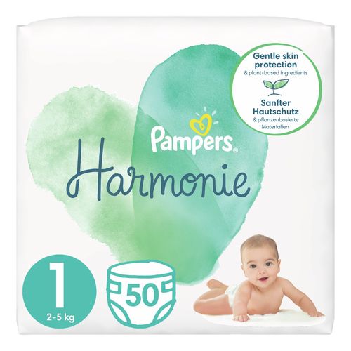 Pampers Harmonie vel. 1 2–5 kg dětské pleny 50 ks