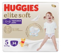 Huggies Elite Soft Pants 5 12–17 kg 34 ks