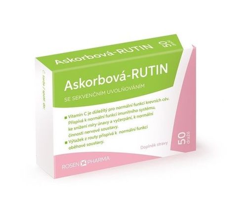 Rosen Askorbová RUTIN 50 dražé