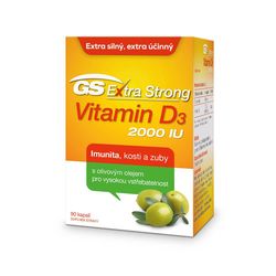 GS Extra Strong Vitamin D3 2000 IU 90 kapslí