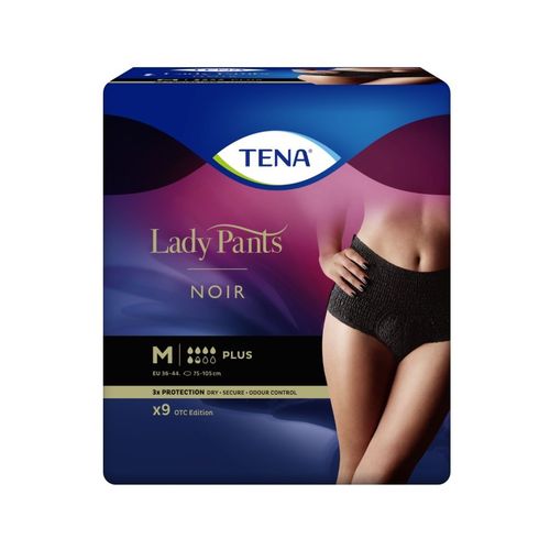 Tena Lady Pants Plus Noir Medium inkontinenční kalhotky 9 ks