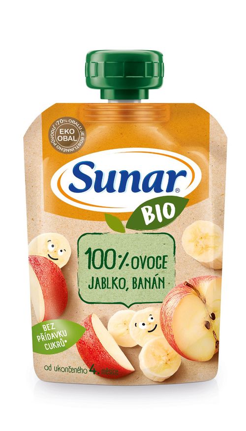 Sunar BIO Jablko banán kapsička 100 g